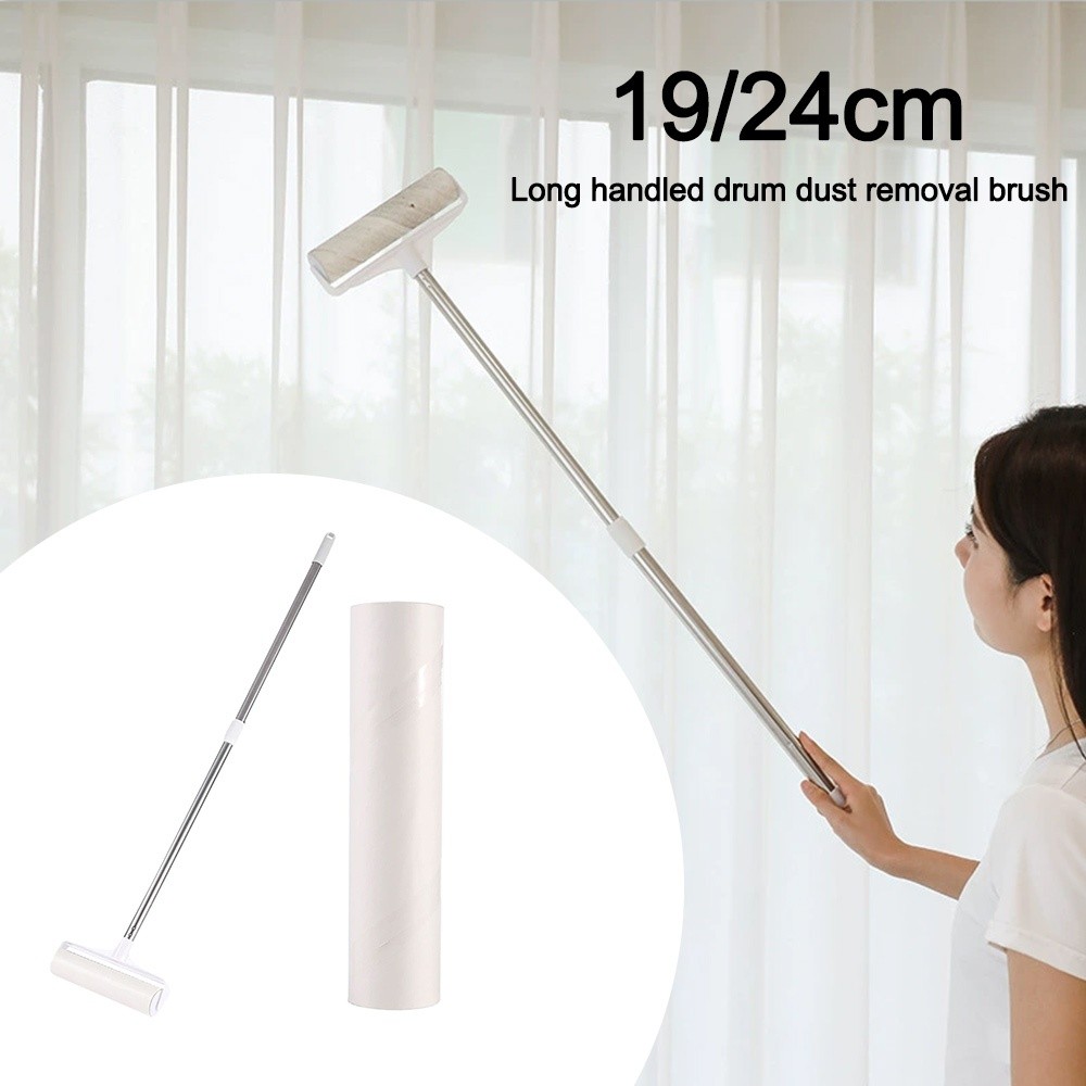 Pet Hair Remover Brush - Tearable Long Handle Lint Roller Brush