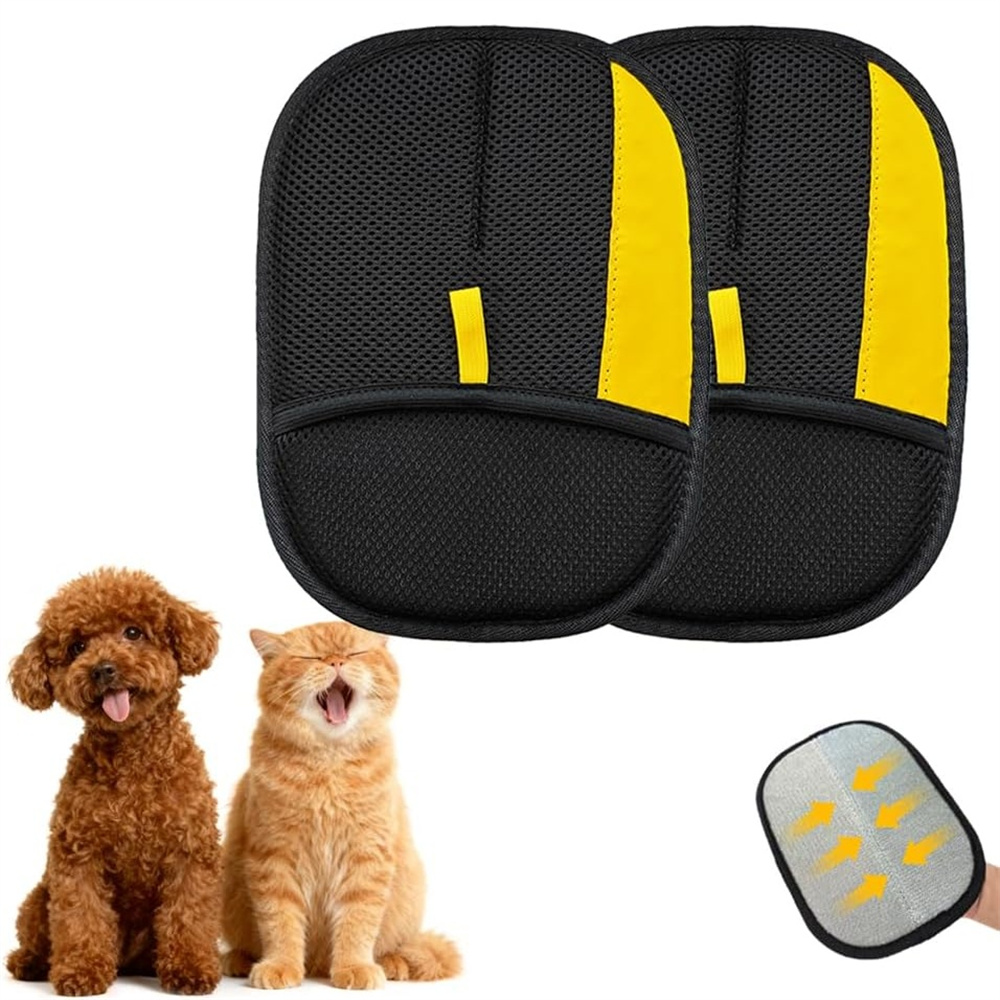 Pet Hair Remover Brush - 2pcs Pet Hair Remover Mitt Pet