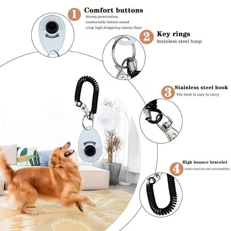 2 in 1 Dog Training Clicker Pe - đánh giá và giá Training Clicker Dog